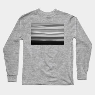 Coastal abstract in monochrome Long Sleeve T-Shirt